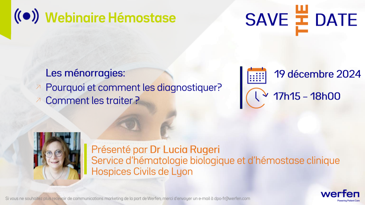 WEBINAIRE HEMOSTASE WERFEN